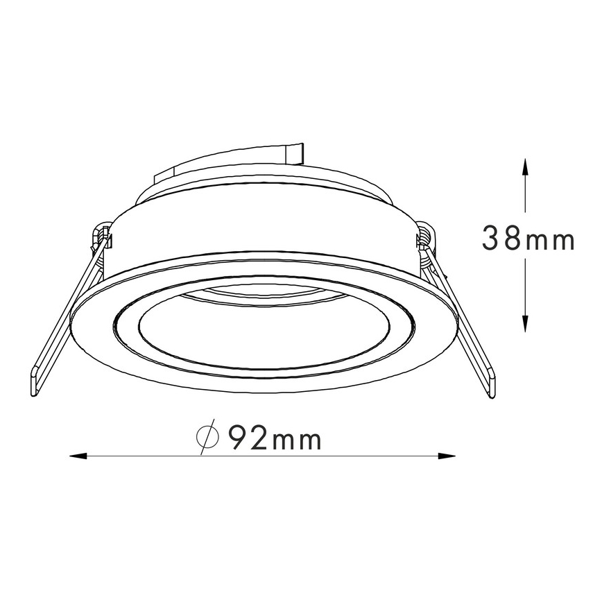 Zuma Line - Inbouw Lamp 1xGU10/50W/230V wit