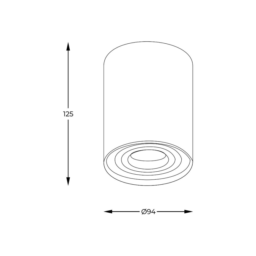 Zuma Line - Dimbare LED RGBW spot 1xGU10/6W/230V goud + afstandsbediening