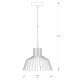 Zuma Line - Hanglamp aan een koord 1xE27/40W/230V diameter 24 cm zwart