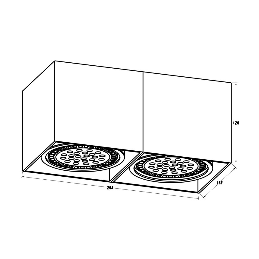 Zuma Line - Spot 2xGU10-ES111/15W/230V wit