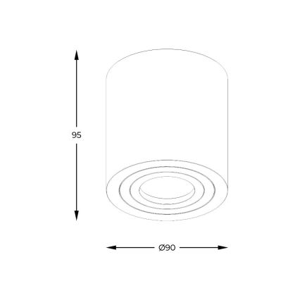 Zuma Line - LED RGBW dimbare badkamerspot 1xGU10/4,8W/230V IP44 wit + afstandsbediening