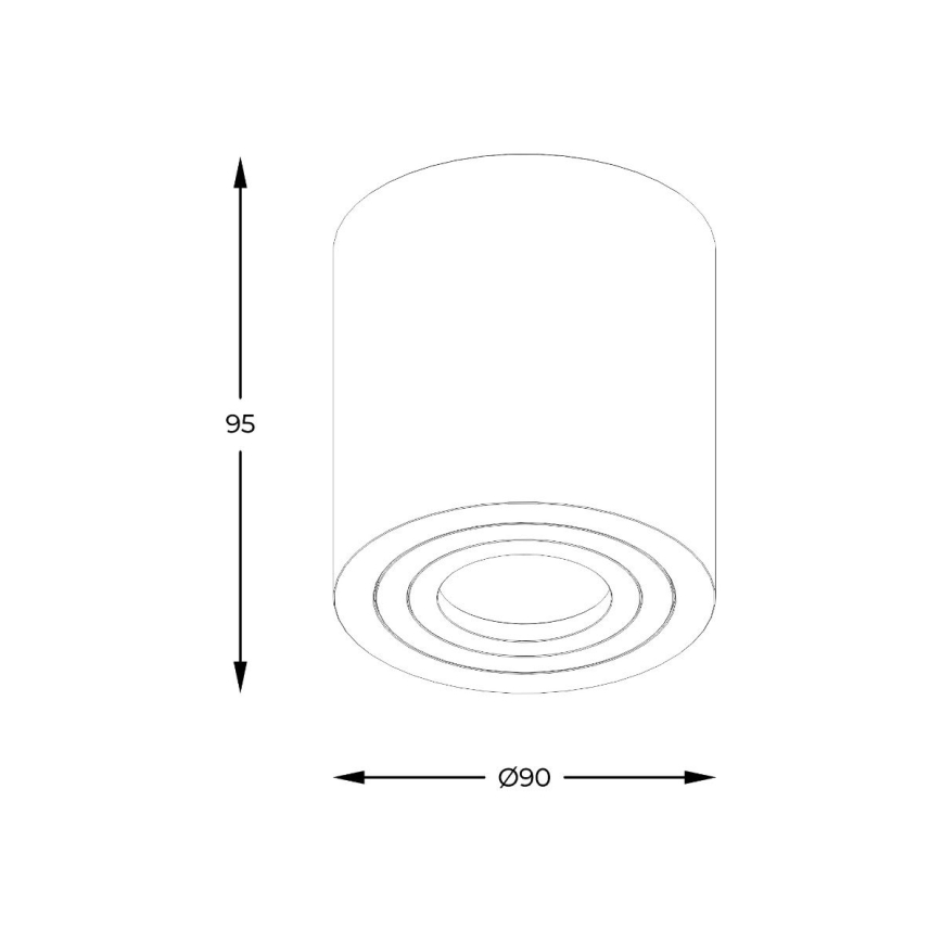 Zuma Line - LED RGBW dimbare badkamerspot 1xGU10/4,8W/230V IP44 wit + afstandsbediening
