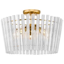 Zuma Line - Bevestigde hanglamp 5xE14/40W/230V goud