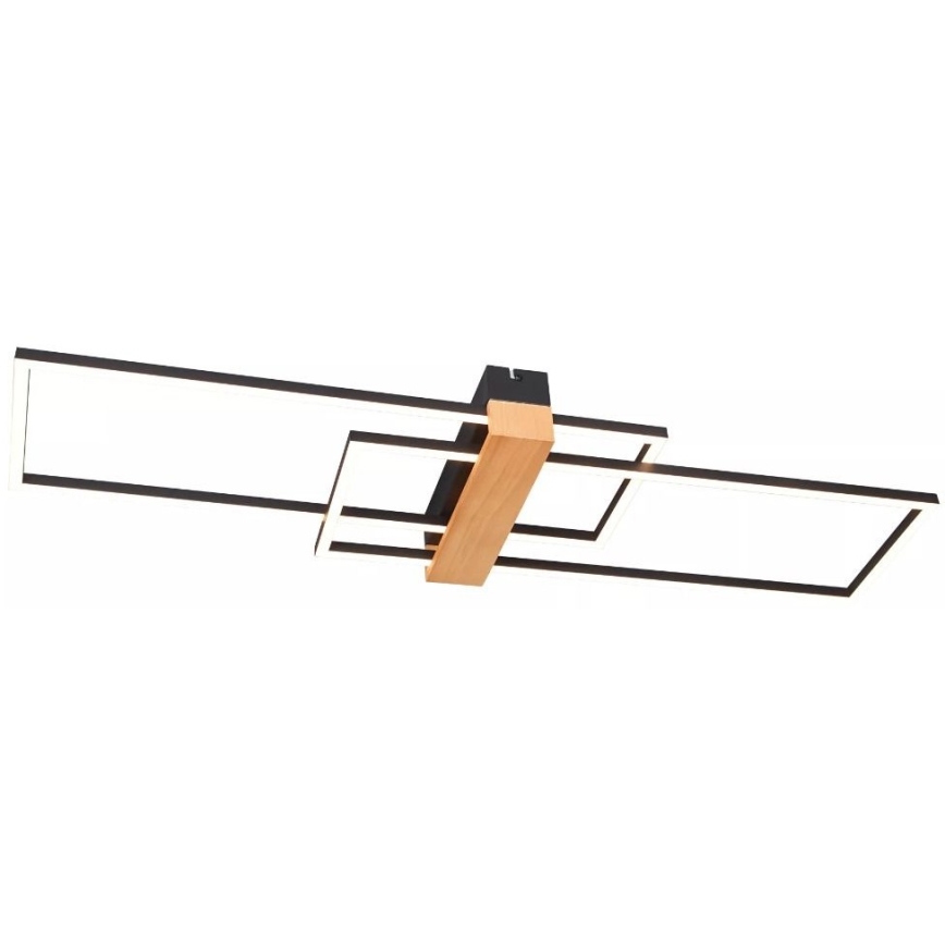 Zuma Line - LED Plafondlamp LED/39W/230V 3000K zwart/grenen