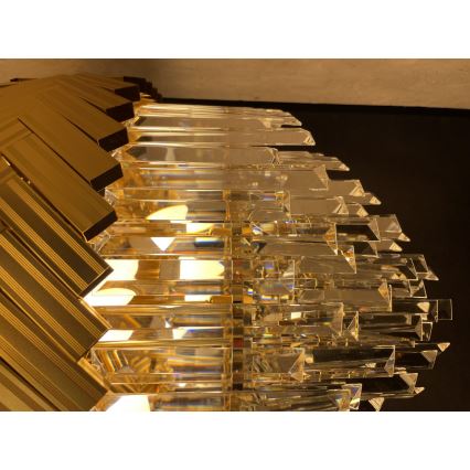 Zuma Line - Hanglamp met vaste pendel 9xE14/40W/230V goud