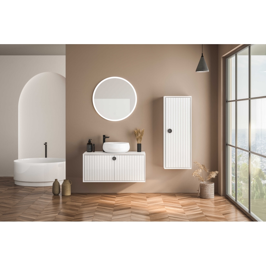 Zuma Line - LED-wandspiegel voor de badkamer met geïntegreerde LED-achterverlichting, 36W, 230V, 3000/4000/6000K, Ø 80 cm, IP44