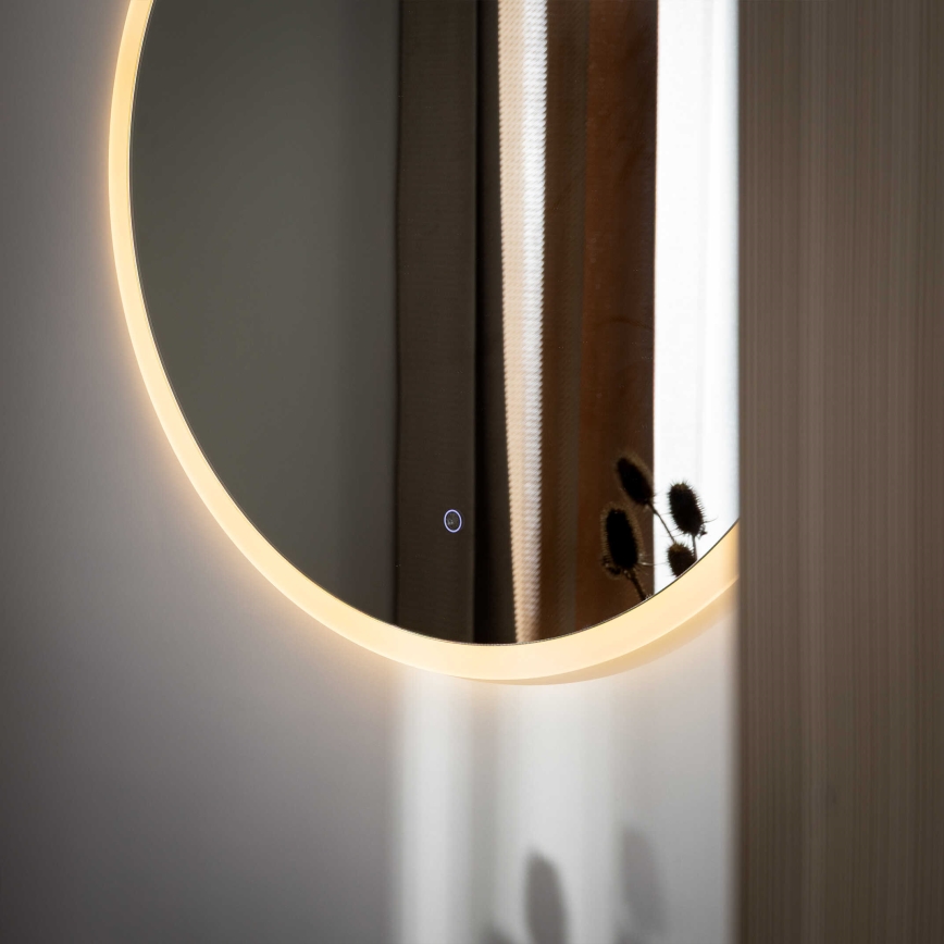 Zuma Line - LED-wandspiegel voor de badkamer met geïntegreerde LED-achterverlichting, 36W, 230V, 3000/4000/6000K, Ø 80 cm, IP44