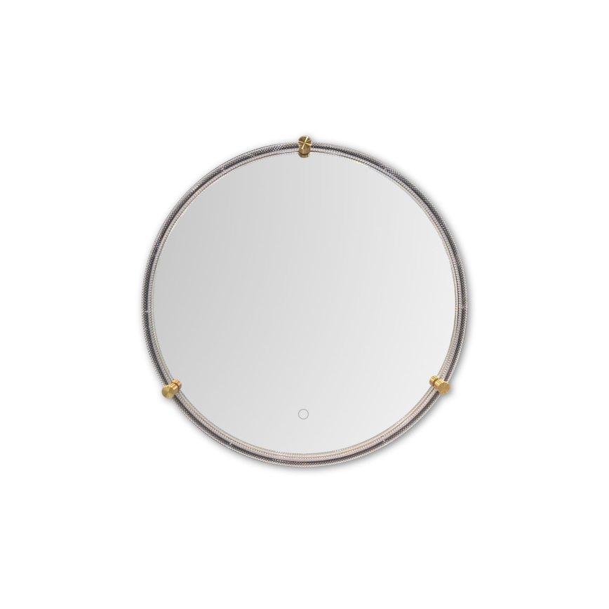 Zuma Line - LED Badkamer wand spiegel met een achtergrondverlichting LED/24W/230V 3000/4000/6000K diameter 60 cm IP44 doorzichtig/goud