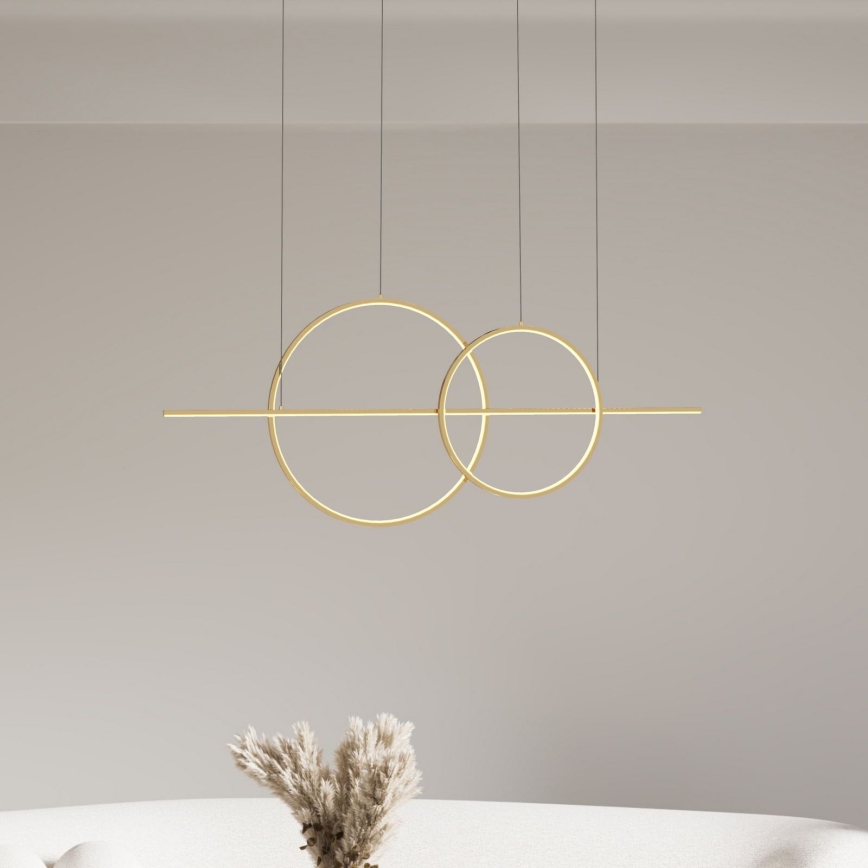 Zuma Line - Dimbare LED hanglamp aan een koord LED/34W/230V goud