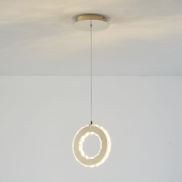 Zuma Line - Dimbare LED-hanglamp aan kabel LED/10W/230V goud