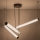 Zuma Line - Dimbare LED-hanglamp aan stalen kabel LED/64W/230V 2700-6500K zwart + afstandsbediening