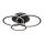 Zuma Line - Dimbare LED Plafondlamp LED/55W/230V 3000-6000K zwart + afstandsbediening