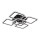 Zuma Line - Dimbare LED Plafondlamp LED/55W/230V 3000-6000K zwart + afstandsbediening