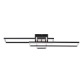 Zuma Line - Dimbare LED Plafondlamp LED/55W/230V 3000-6000K zwart + afstandsbediening