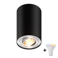 Zuma Line - Dimbare LED RGBW-spot 1xGU10/4,8W/230V zwart + afstandsbediening