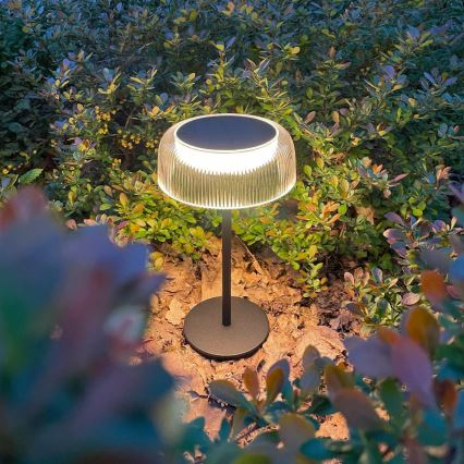 Zuma Line - LED Dimbare Solar Oplaadbare Tafellamp LED/2,5W/2000 mAh IP44 zwart