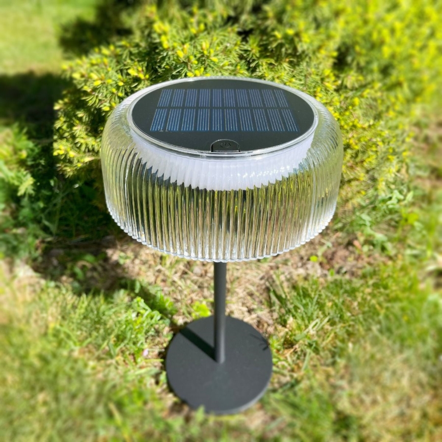 Zuma Line - LED Dimbare Solar Oplaadbare Tafellamp LED/2,5W/2000 mAh IP44 zwart