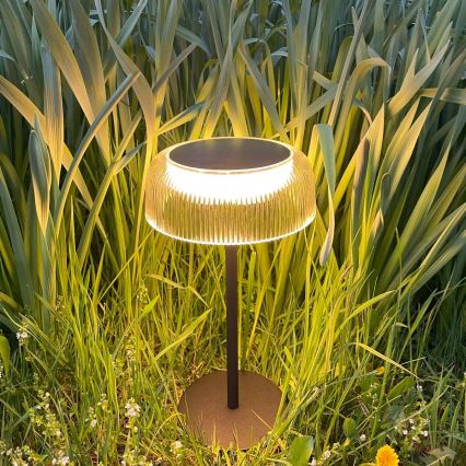 Zuma Line - LED Dimbare Solar Oplaadbare Tafellamp LED/2,5W/2000 mAh IP44 zwart