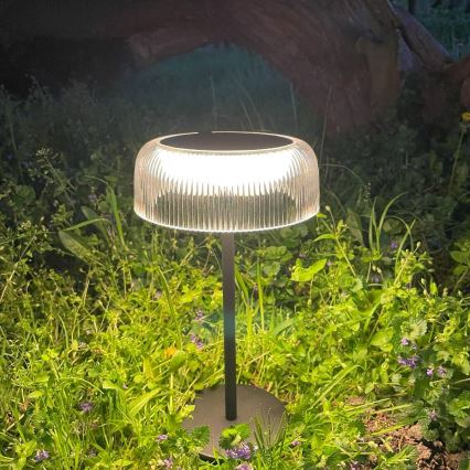Zuma Line - LED Dimbare Solar Oplaadbare Tafellamp LED/2,5W/2000 mAh IP44 zwart