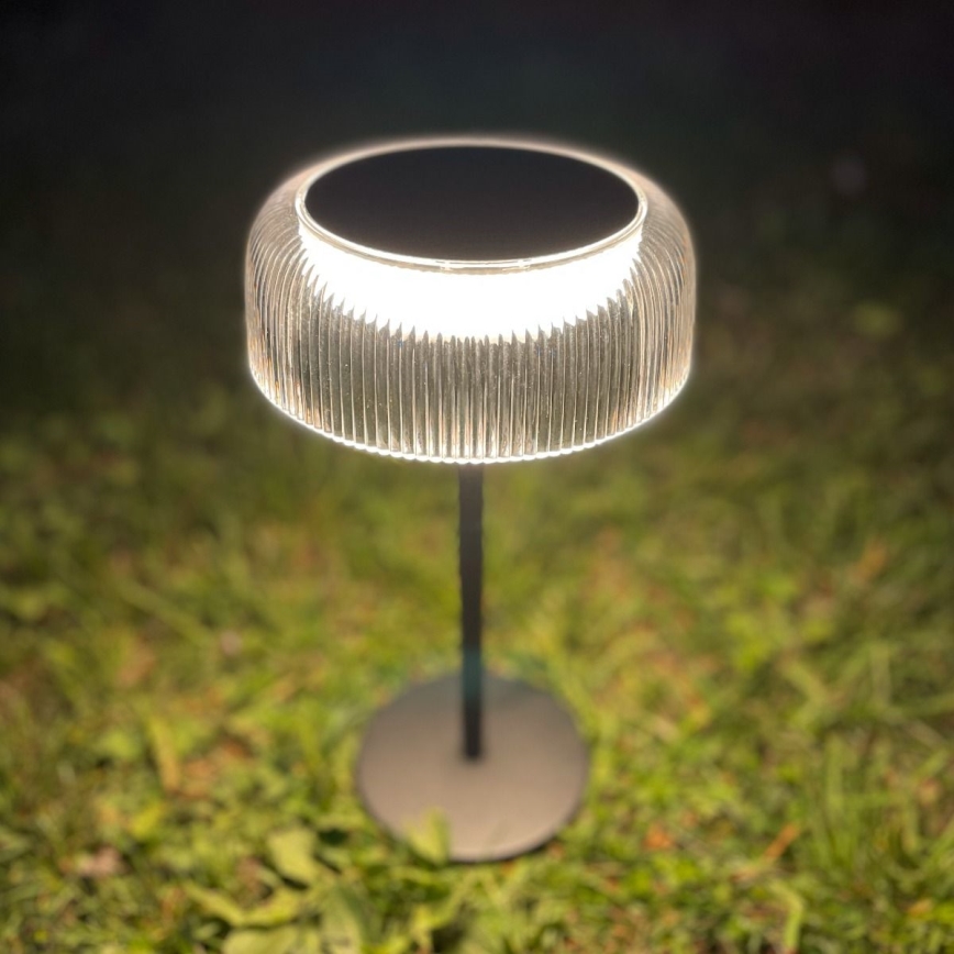 Zuma Line - LED Dimbare Solar Oplaadbare Tafellamp LED/2,5W/2000 mAh IP44 zwart
