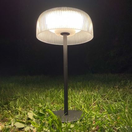 Zuma Line - LED Dimbare Solar Oplaadbare Tafellamp LED/2,5W/2000 mAh IP44 zwart