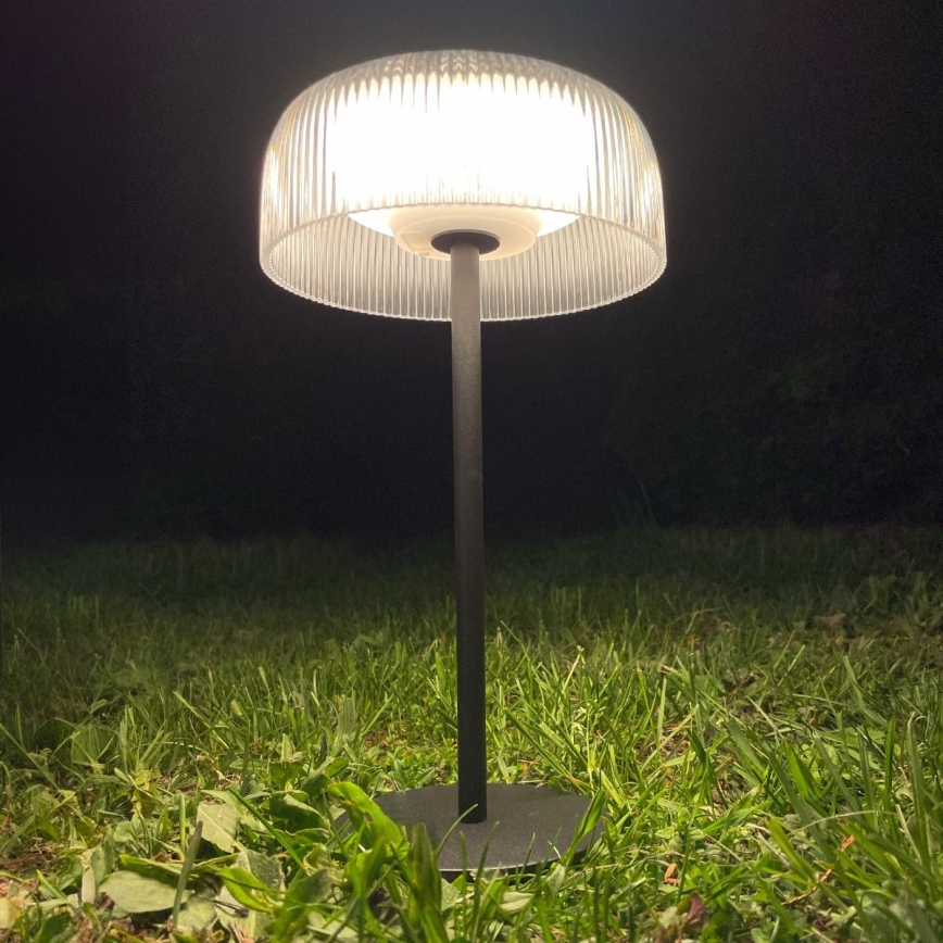 Zuma Line - LED Dimbare Solar Oplaadbare Tafellamp LED/2,5W/2000 mAh IP44 zwart