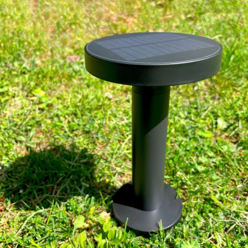 Zuma Line - LED Dimbaar zonne- oplaadbaar tafellamp LED/2W/2000 mAh IP44 zwart