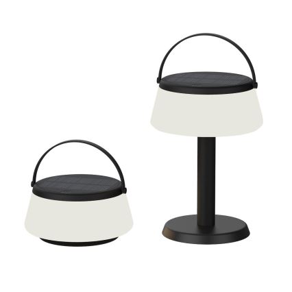 Zuma Line - LED Dimbaar zonne- oplaadbaar tafellamp LED/2,2W/2000 mAh IP44 zwart