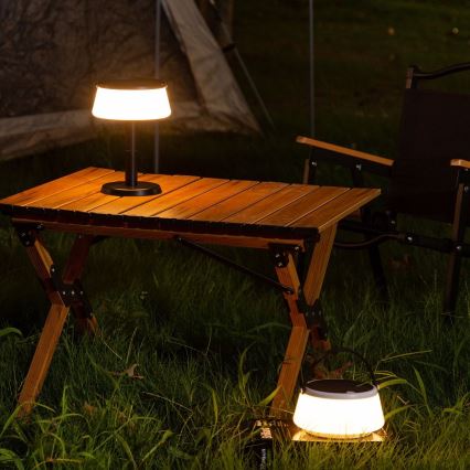 Zuma Line - LED Dimbaar zonne- oplaadbaar tafellamp LED/2,2W/2000 mAh IP44 zwart