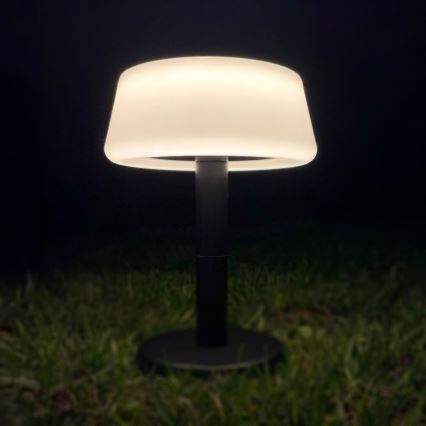 Zuma Line - LED Dimbaar zonne- oplaadbaar tafellamp LED/2,2W/2000 mAh IP44 zwart