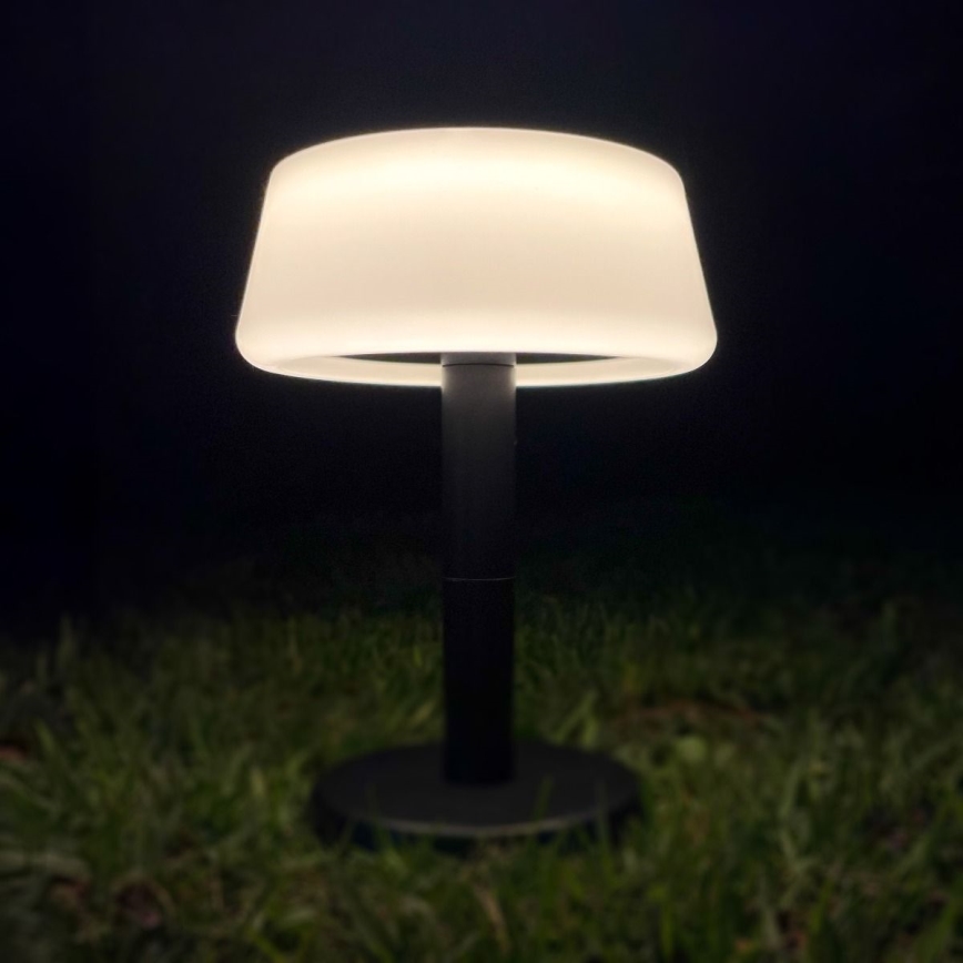 Zuma Line - LED Dimbaar zonne- oplaadbaar tafellamp LED/2,2W/2000 mAh IP44 zwart
