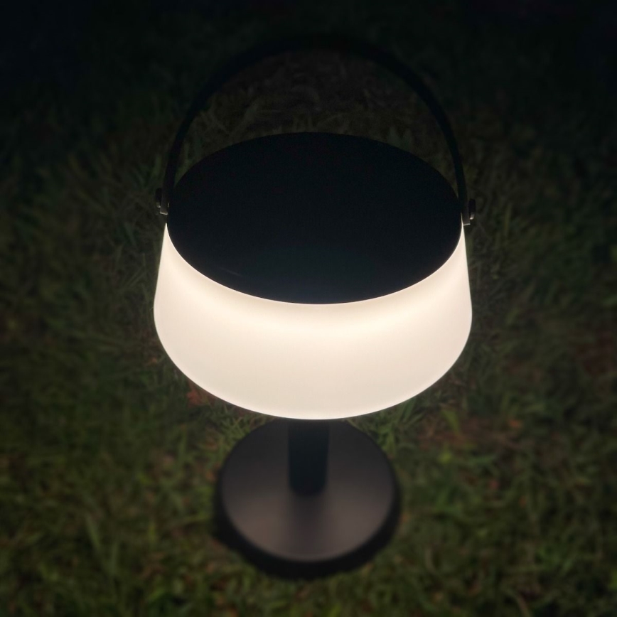 Zuma Line - LED Dimbaar zonne- oplaadbaar tafellamp LED/2,2W/2000 mAh IP44 zwart