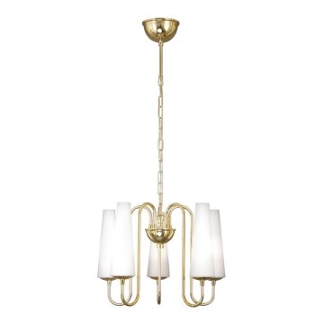 Zuma Line - Hanglamp aan een ketting 5xE14/40W/230V goud