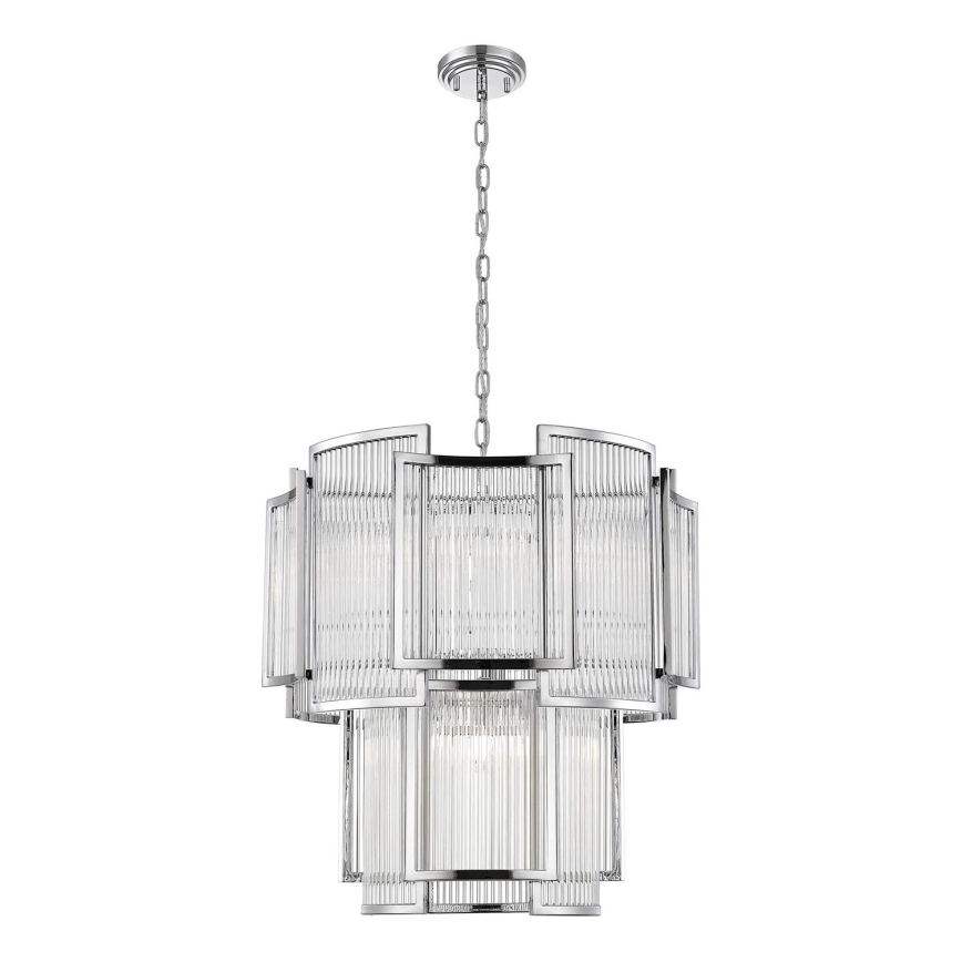 Zuma Line - Hanglamp aan een ketting 8xE14/60W/230V glanzend chroom
