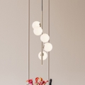 Zuma Line - Hanglamp aan een koord 5xG9/4W/230V goud