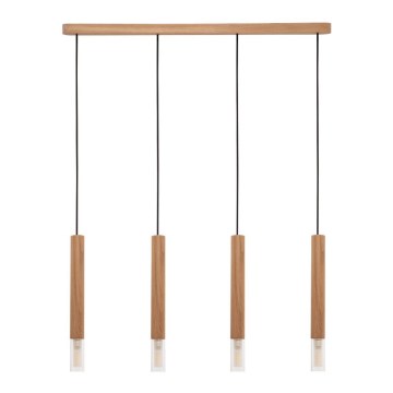 Zuma Line - Hanglamp aan kabel 4xG9/28W/230V eiken