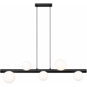 Zuma Line - Hanglamp aan kabel, 5x G9/33W/230V, zwart