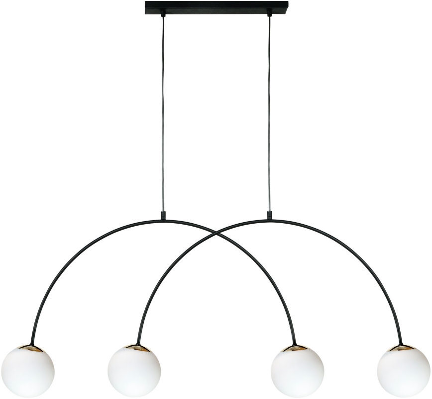 Zuma Line - Hanglamp met kabel 4xE14/10W/230V zwart