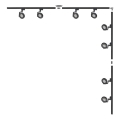 Zuma Line - Inbouwspot in het systeem 8xGU10/15W/230V zwart