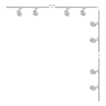 Zuma Line - Inbouwspot in rail systeem 8xGU10/15W/230V wit