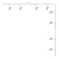 Zuma Line - Inbouwspot in railsysteem 8xGU10/35W/230V wit