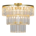 Zuma Line - Kristallen hangende kroonluchter 4xE14/40W/230V goud