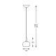 Zuma Line - Kristallen hanglamp aan een koord CRYSTAL 1x G9 / 42W / 230V