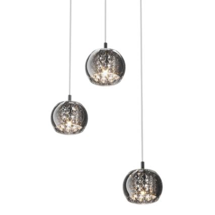 Zuma Line - Kristallen hanglamp aan een koord CRYSTAL 3x G9 / 42W / 230V