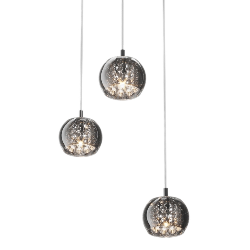 Zuma Line - Kristallen hanglamp aan een koord CRYSTAL 3x G9 / 42W / 230V