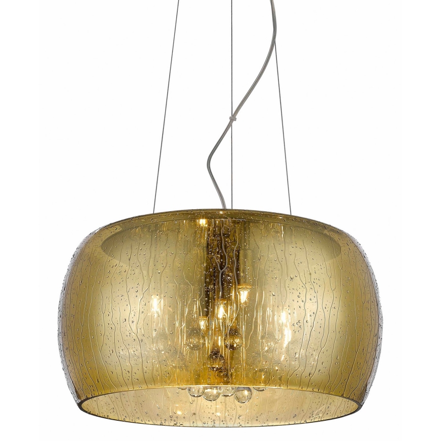 Zuma Line - Kristallen hanglamp aan een koord RAIN 5x G9 / 42W / 230V