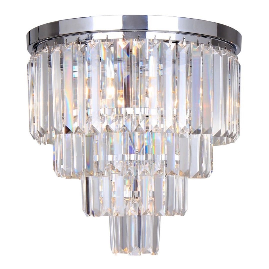 Zuma Line - Kristallen plafondlamp 5xE14/40W/230V glanzend chroom