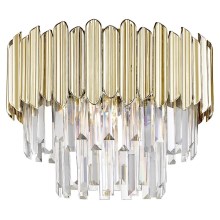Zuma Line - Kristallen plafondlamp 5xE14/40W/230V goud
