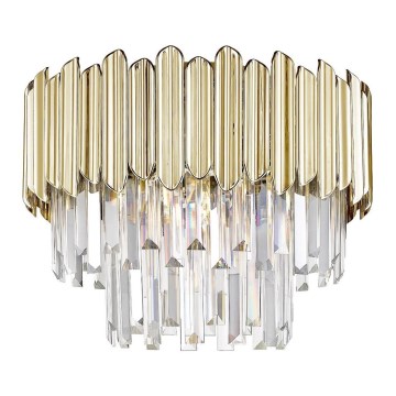 Zuma Line - Kristallen plafondlamp 5xE14/40W/230V goudkleurig