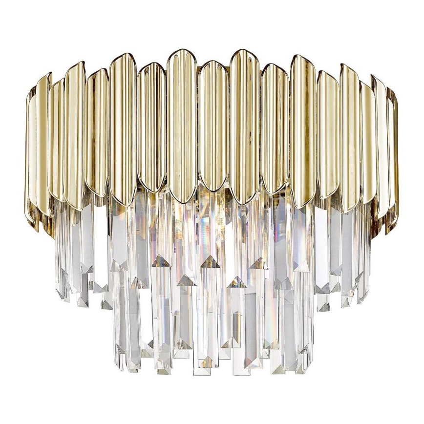 Zuma Line - Kristallen plafondlamp 5xE14/40W/230V goudkleurig